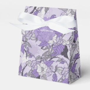 Eleganter Lavendel u. weißer Geschenkschachtel