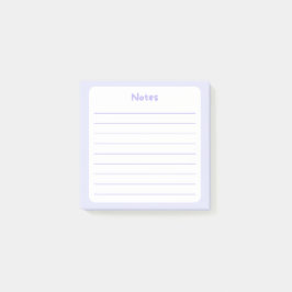 Eleganter Lavender Lined Sticky Note Pad Post-it Klebezettel