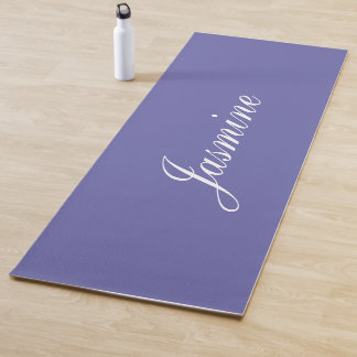 Eleganter Lavender Personalisierter Name Yoga Mat Yogamatte