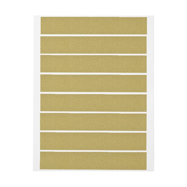 Eleganter leerer GoldGlitzer Rundum-Adressaufkleber (Bogen)