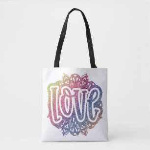Eleganter Liebe Zitat Glitzer Sparkle Romance Tasche