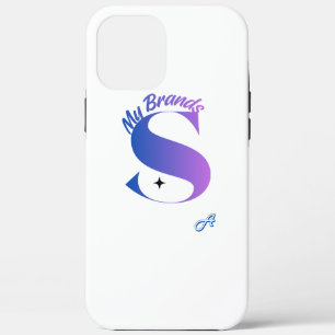 Eleganter lila Farbverlauf-Buchstabe S Monogramm-H Case-Mate iPhone Hülle