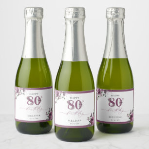 Eleganter Lila Flor 80. Geburtstag