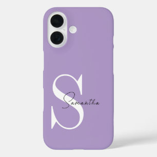 Eleganter Lila iPhone-Fall mit Personalisierten iPhone 16 Hülle