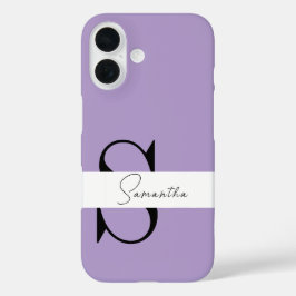 Eleganter Lila iPhone-Fall mit Personalisierten iPhone 16 Hülle