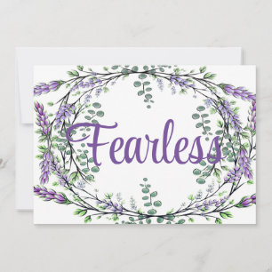 Eleganter lila Lavendel-grüner Eukalyptus Fearless Einladung
