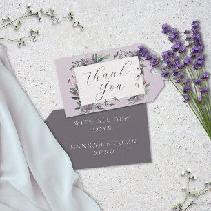 Eleganter lila-lila Botanischer Garten Geschenkanhänger