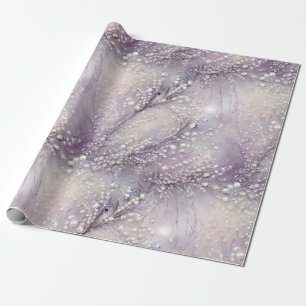 Eleganter Lila Perlmuttwein Geschenkpapier
