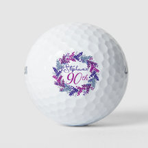 Eleganter Lila Rosa Wreath 90. Geburtstag