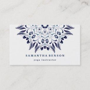 Eleganter Lotus-Logo-Yoga-MeditationWellness Visitenkarte