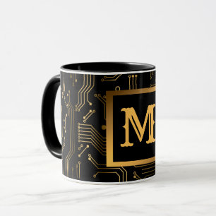 Eleganter Luxus Beruflich Mit Monogramm Tasse