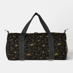 Eleganter Luxus-Blumen-Struktur Duffle Bag