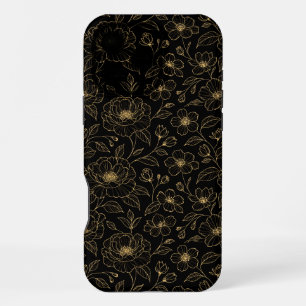 Eleganter Luxus-Blumennahtlos iPhone 16 Pro Max Hülle