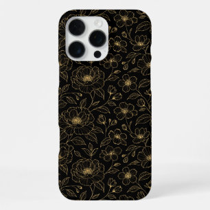 Eleganter Luxus-Blumennahtlos iPhone 16 Pro Max Hülle
