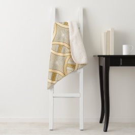 Eleganter Luxus Geometrisch Sherpadecke