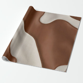 Eleganter Luxus-Kunstkuh-Leder Moderne Kollektion Geschenkpapier