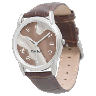 Eleganter Luxus-Kunstkuhleder Moderne Kollektion Armbanduhr