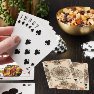 Eleganter Luxus mit individuellem Text Spielkarten