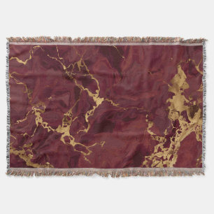 Eleganter Luxus Moderne Burgunder Gold Marmor Decke
