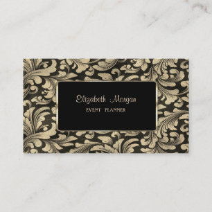 Eleganter Luxus-Profi-Goldwirbel, Rahmen Visitenkarte