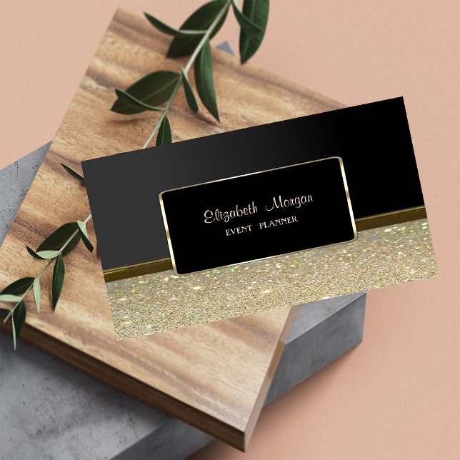 Eleganter Luxus Stilvoll,Imitate Gold,Glitterie Visitenkarte (Von Creator hochgeladen)