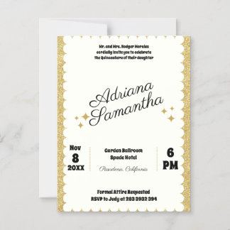 Eleganter, mädchenhafter Geburtstag Magneteinladung