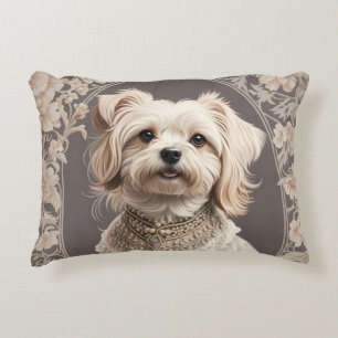 Eleganter malteser Hund, inspiriert von William Mo Dekokissen