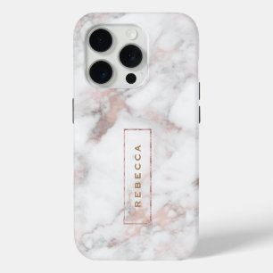 Eleganter Marmor aus Rose Case-Mate iPhone Hülle