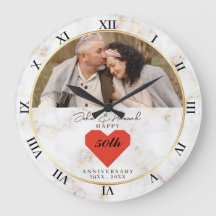 Eleganter Marmor & Herz 50. Hochzeitstag