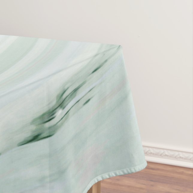 Eleganter Marmor Swirl Silver Glitzer Sparkle Glam Tischdecke (Beispiel)