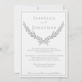 Eleganter Marmor und Einladung zur Hochzeit im Kra