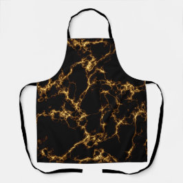 Eleganter Marmorstil3 - Schwarzes Gold Schürze