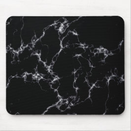 Eleganter Marmorstil4 - Schwarz und Weiß Mousepad
