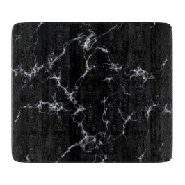 Eleganter Marmorstil4 - Schwarz und Weiß Schneidebrett