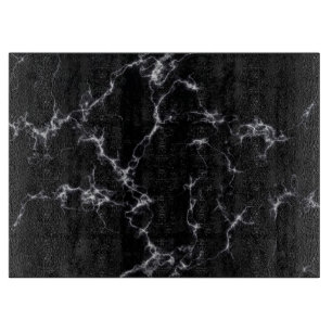 Eleganter Marmorstil4 - Schwarz und Weiß Schneidebrett