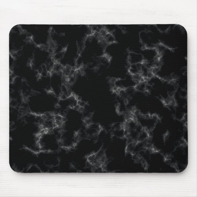 Eleganter Marmorstil - schwarz Mousepad (Vorne)