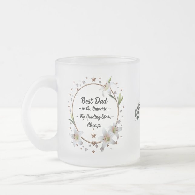 Eleganter Mattierter Vater Tasse - 10 oz "Guiding  (Links)