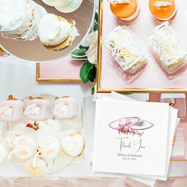 Eleganter mexikanischer Wedding Floral Hacienda St Serviette (Von Creator hochgeladen)