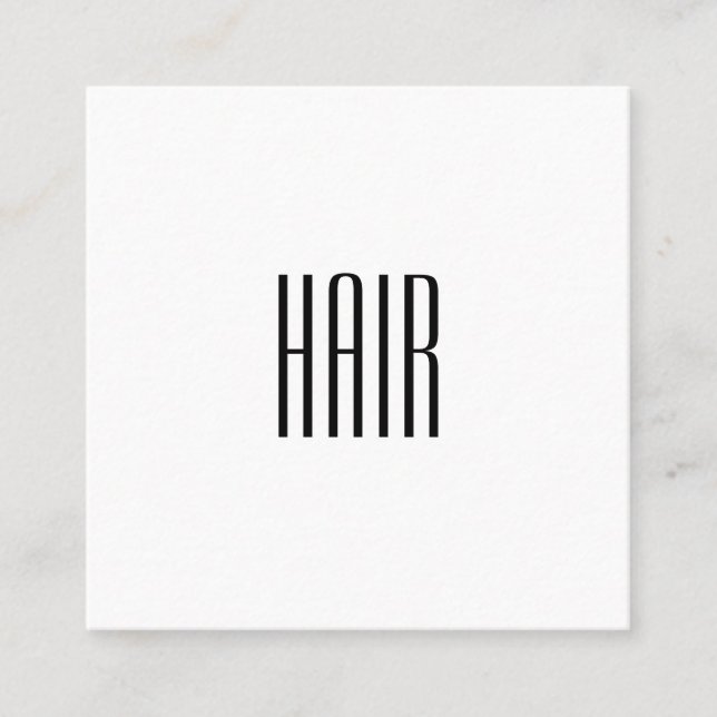 Eleganter Minimalismus Quadratische Visitenkarte (Vorderseite)