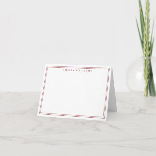 Eleganter minimalist roter Zweirand