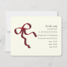 Eleganter Minimalistisch Einfaches Hochzeitrotes