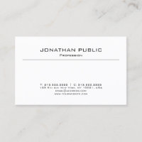 Eleganter Minimalistisch Moderner Schlichter Beruf