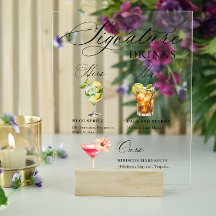 Eleganter Minimalistisch Signature Cocktail Mimosa