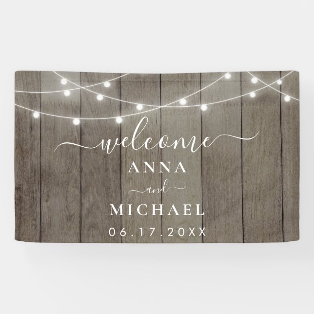 Eleganter Minimalistischer Empfang Banner (Horizontal)