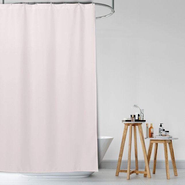 Eleganter, Minimalistischer, farbloser Schimmer Duschvorhang (Elegant Feminine Minimalist Unicolored Blush Shower Curtain)