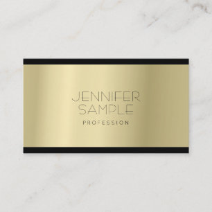 Eleganter Minimalistischer glamouröser Goldlook Sc Visitenkarte