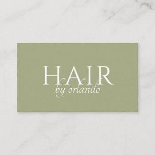 Eleganter minimalistischer Makeup-Artist Sage Gree Visitenkarte