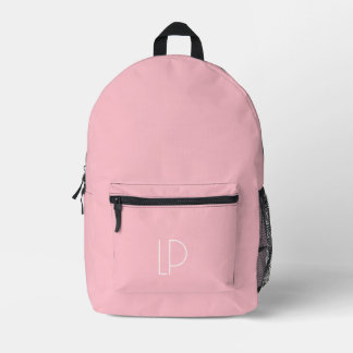 Eleganter minimalistischer moderner Anfangsbuchsta Bedruckter Rucksack
