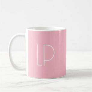 Eleganter minimalistischer moderner Anfangsbuchsta Kaffeetasse