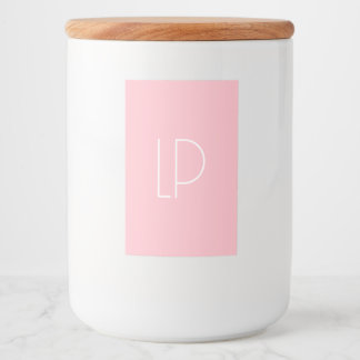 Eleganter minimalistischer moderner Anfangsbuchsta Lebensmitteletikett